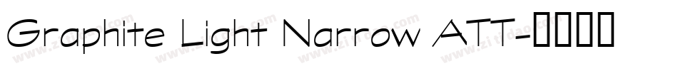 Graphite Light Narrow ATT字体转换